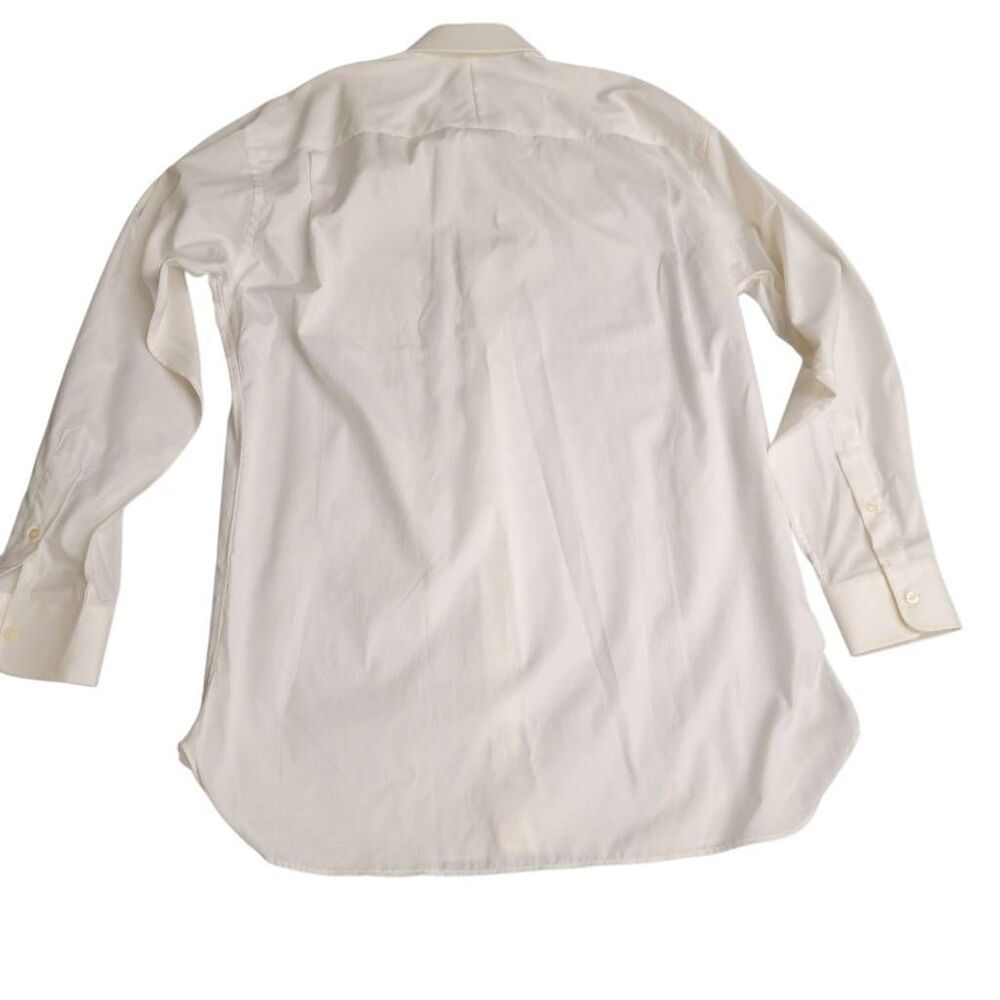 Robert Talbott White Cotton Long Sleeve Dress Shi… - image 6